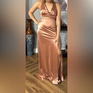 Windsor Toast Satin Slip Dress